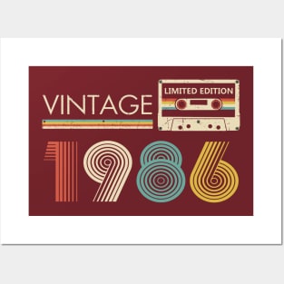 Vintage 1986 Limited Edition Cassette Posters and Art